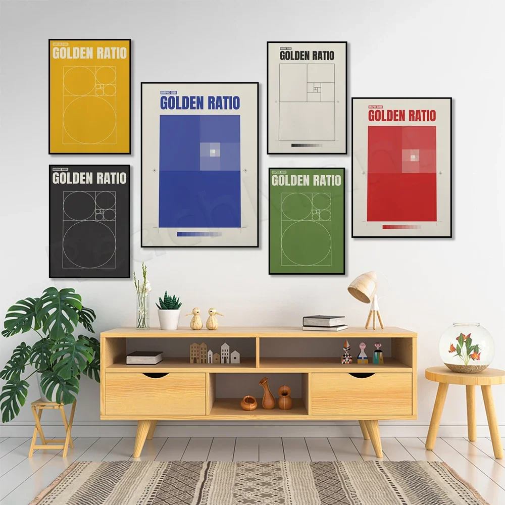 Печать золотого соотношения графический плакат типографическая печать | Плакат