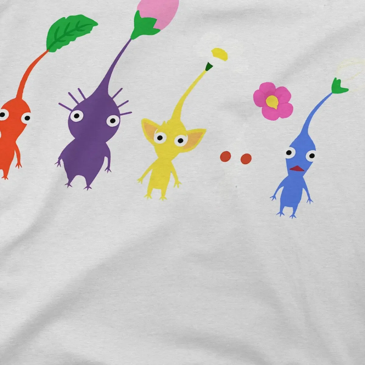Pikmin kolorowa gra poliestrowe koszulki uroczy wzór niebieska charakterystyczna koszulka Homme nowa modna odzież