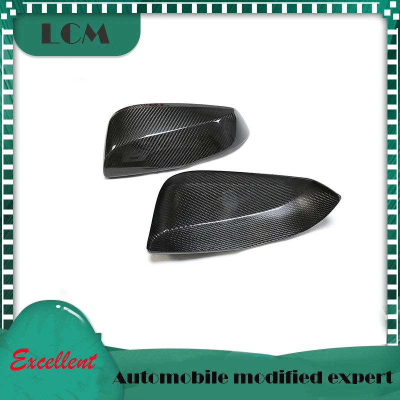 

Rearview Carbon Fiber Mirror Cover Add On Style For Toyota Vellfire 15-22 RAV4 19-22 Highlander 20-22 Sienna 2021+ Granvia 2022+