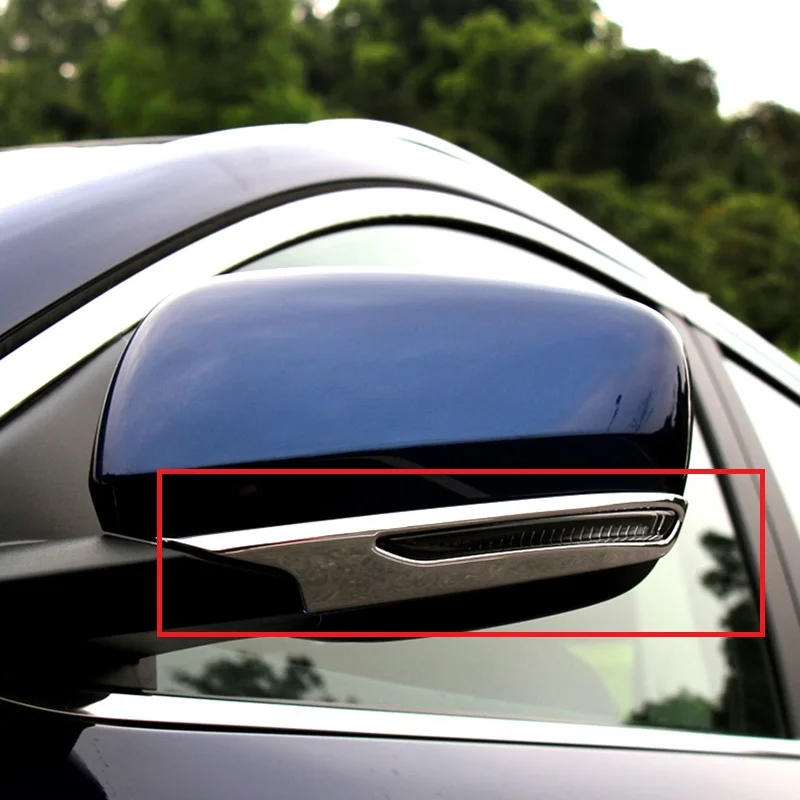 

Для Renault Kadjar 2015-2019 Автомобильная зеркальная защитная полоса заднего вида обшивка ABS внешний хромированный Стайлинг