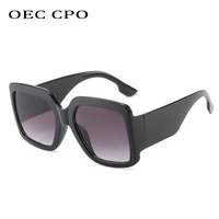 oec cpo oversized square sunglasses women vintage gradient sun glasses uv400 shades eyewear female brand designer retro oculos
