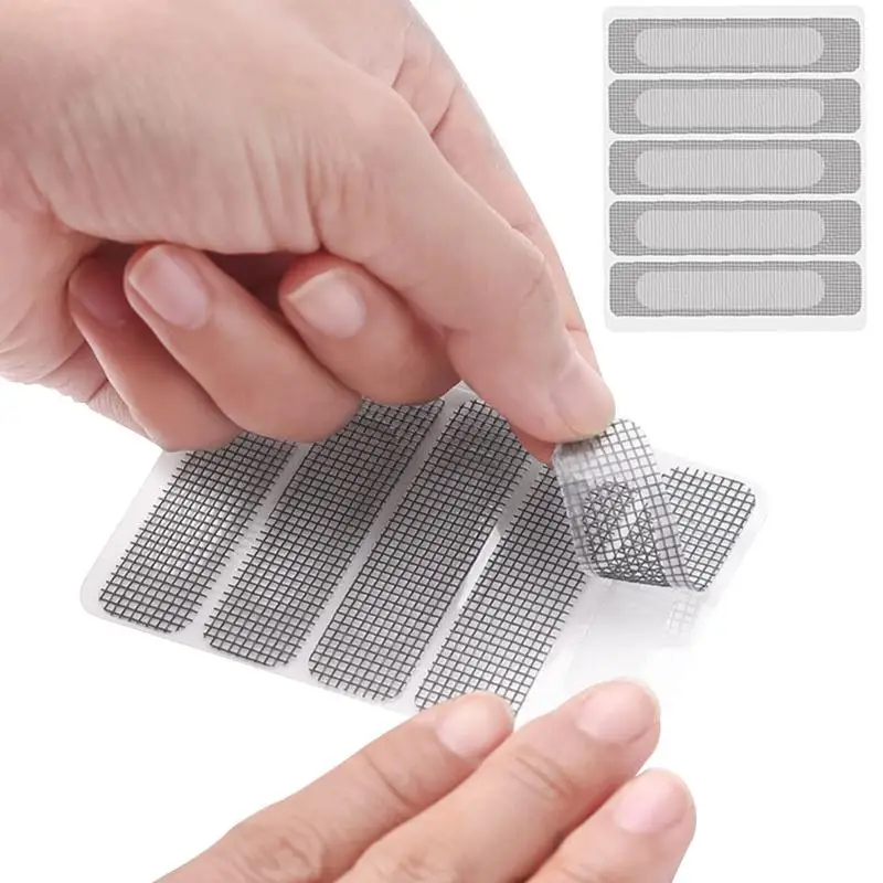 Door Screen Repair Tape Window Door Screen Repair Tape Fiberglass Covering Mesh Tape Self-Adhesive Door Screen Patch For Tears