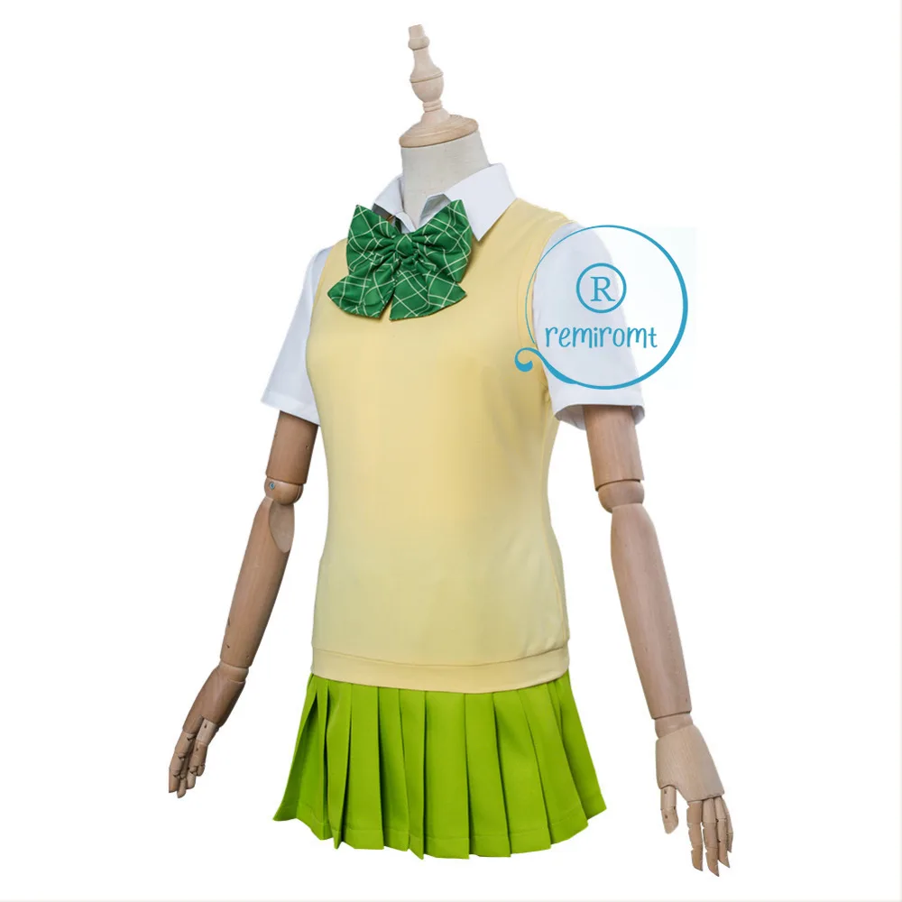 Костюм для косплея Yotsuba Nakano школьная форма аниме костюм пальто юбка оранжевый