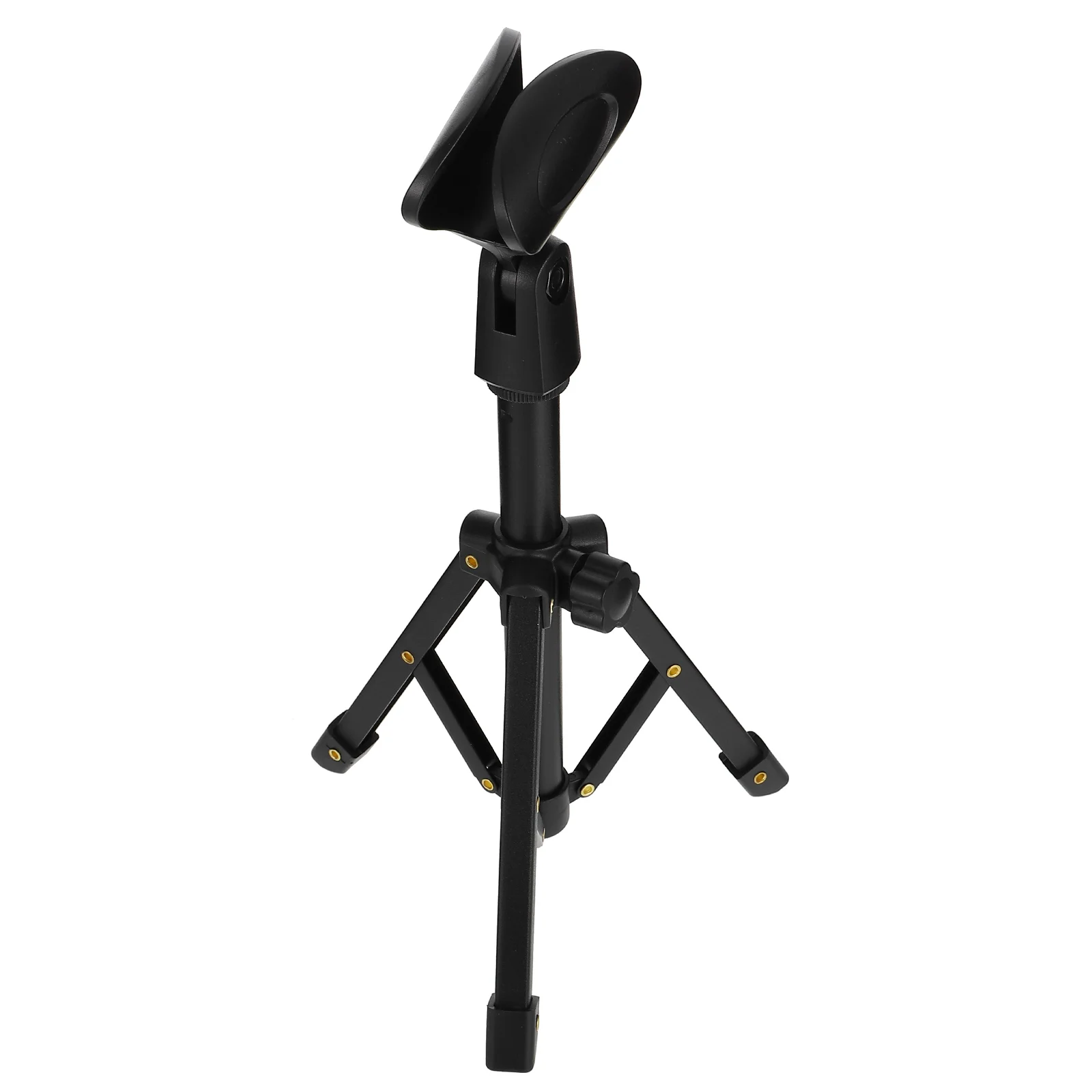 

Desk Accessory Desktop Tripod Foldable Microphone Stand Durable Alloy Bracket Accessories Parts Holder Office