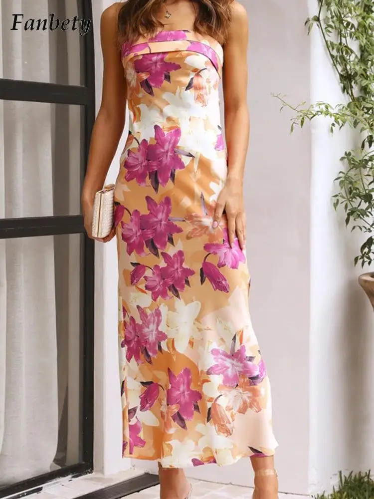 

Женское вечернее платье вечерние цветочным принтом, Элегантное Длинное ажурное платье с открытыми плечами, пляжные платья, лето 2022