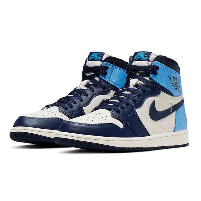 Кроссовки Nike Air Jordan 1 Retro High OG Оссидиан 555088 -140
