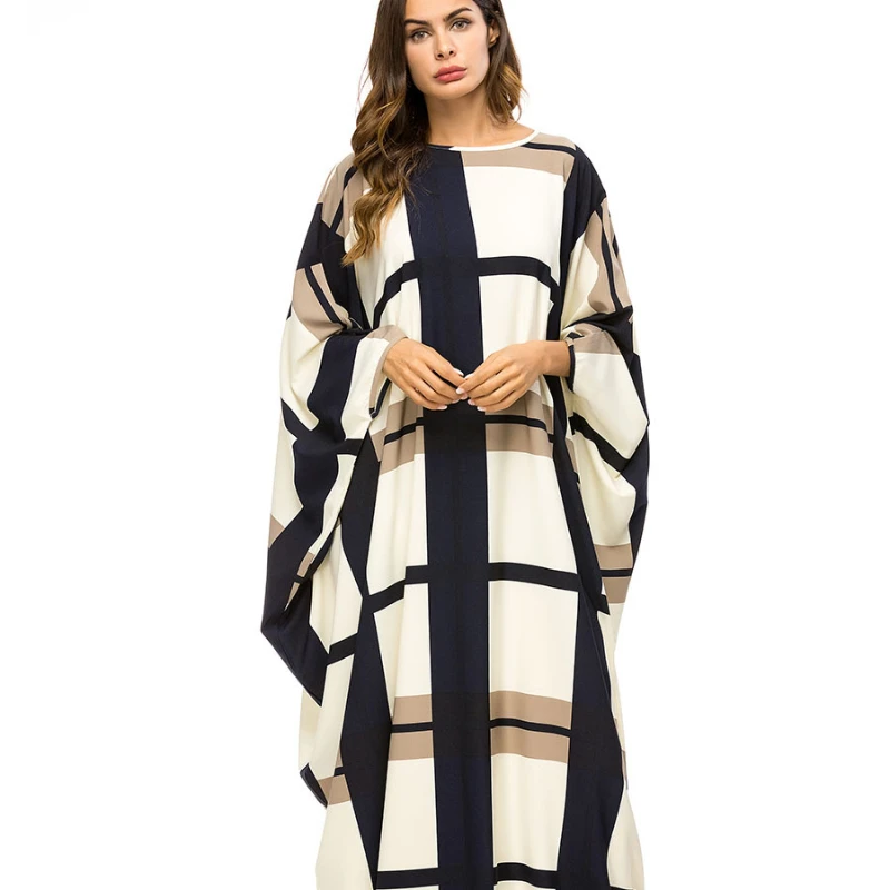 

African Dashiki Print Dresses For Women Plus Size Chiffon Boubou With Inner Dress Muslim Dubai Abayas Turkey Wears Outfits