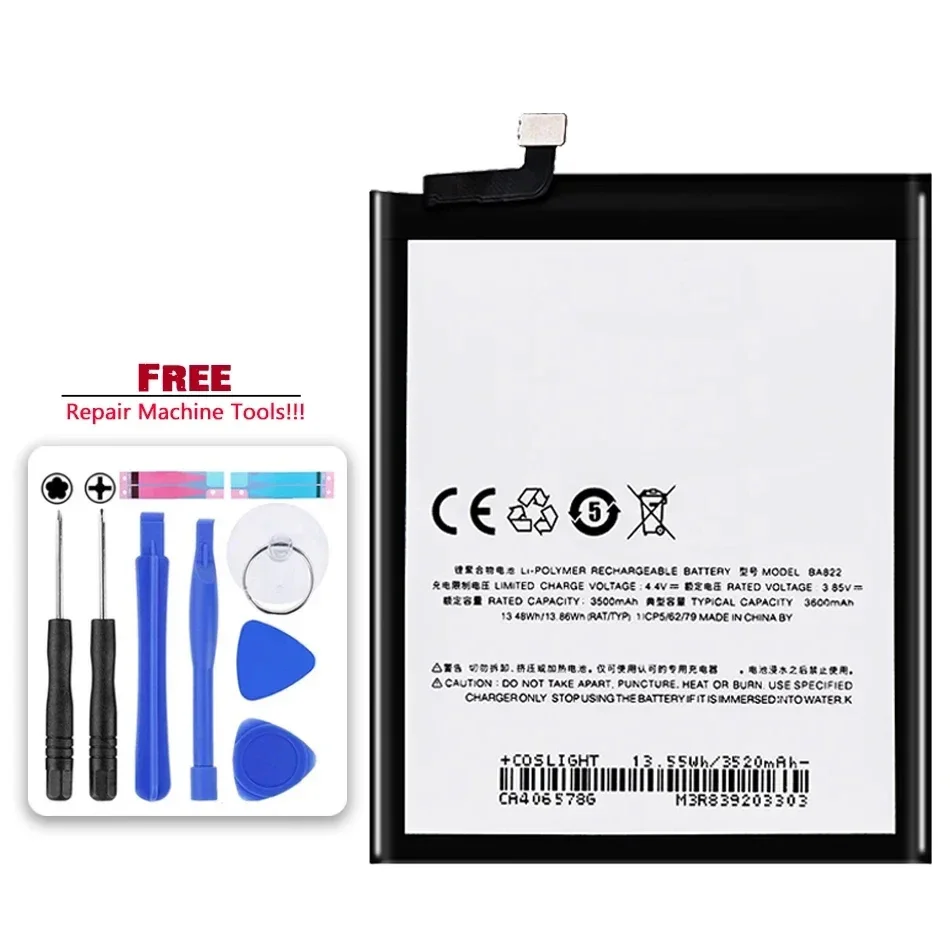 Сменный аккумулятор BA822 3600 мАч для Meizu Note 8 Note8 M822H M822Q