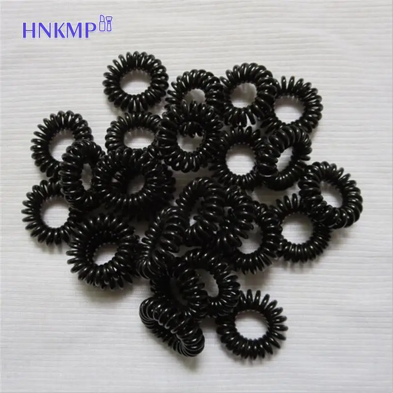 

10 шт., разноцветный телефонный шнур для волос