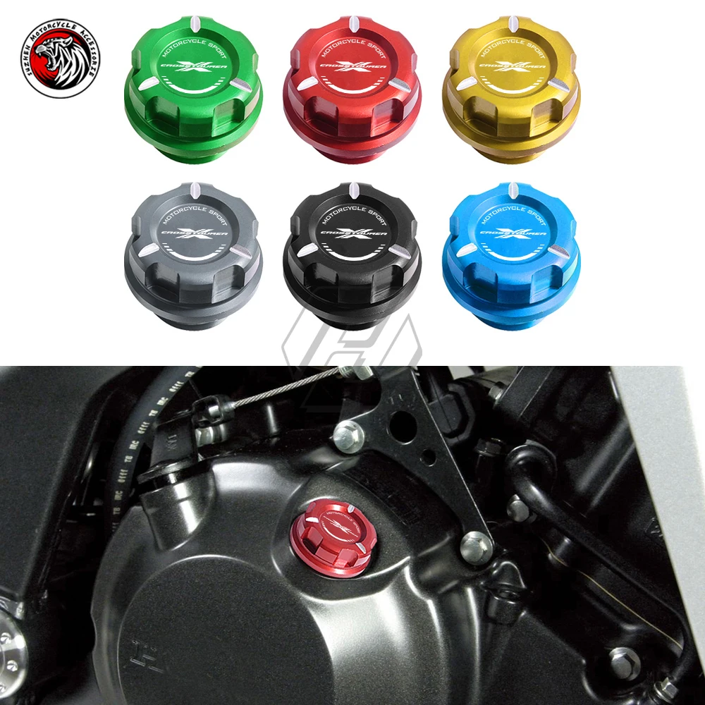 

Motorcycle Engine Oil Cap Bolt Screw Filler Cover Case for Honda Crosstourer After 2012