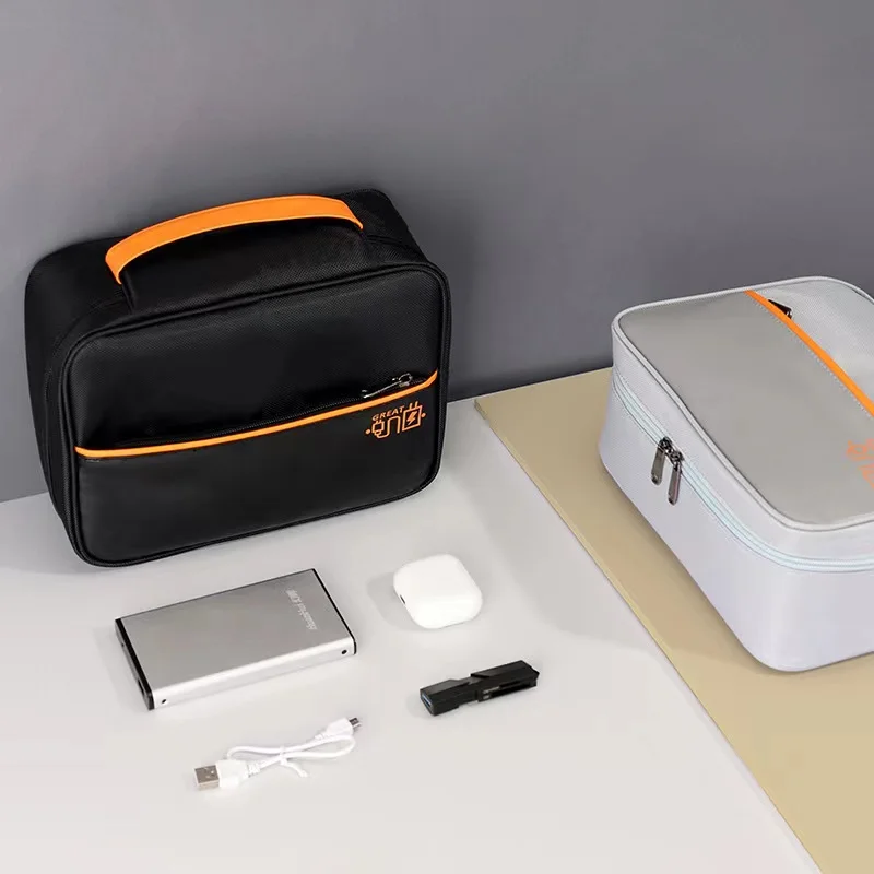 

Portable Large Digital Storage Bags Waterproof Power Bank Phone Protective Organizer Data Cable U Disk Headphone Zipper Pouch