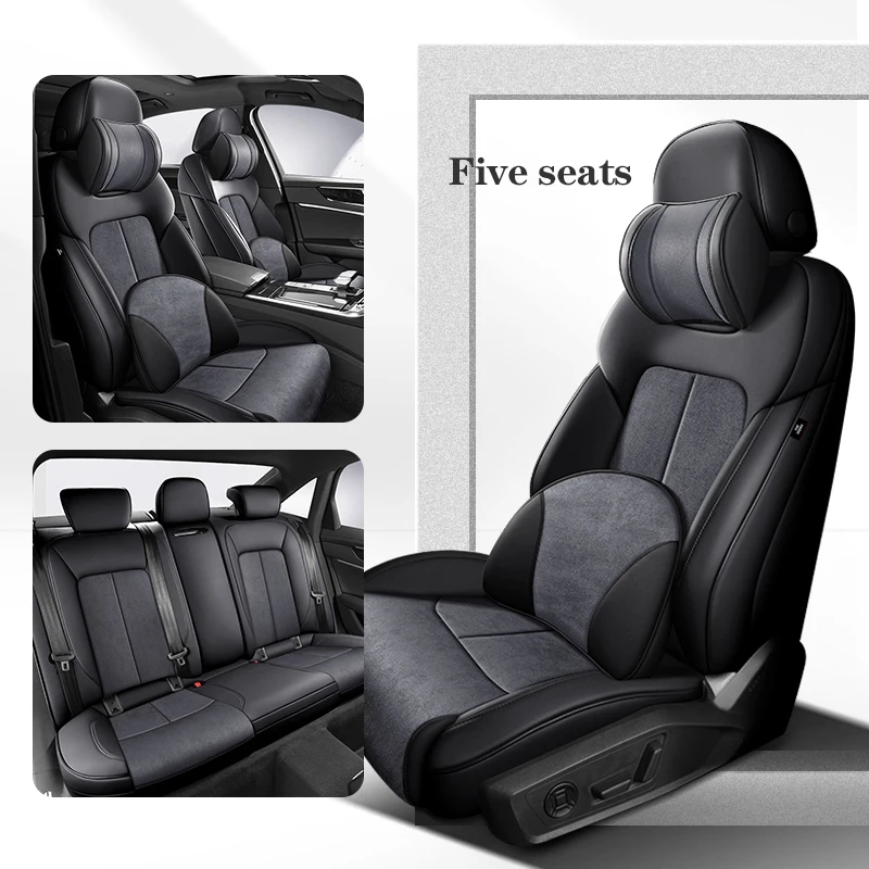 

Чехлы на автомобильные сиденья под заказ для VW Golf 6 2009-2012 360 ° Surround 100% Fit замша + кожа аксессуары для автомобильного интерьера