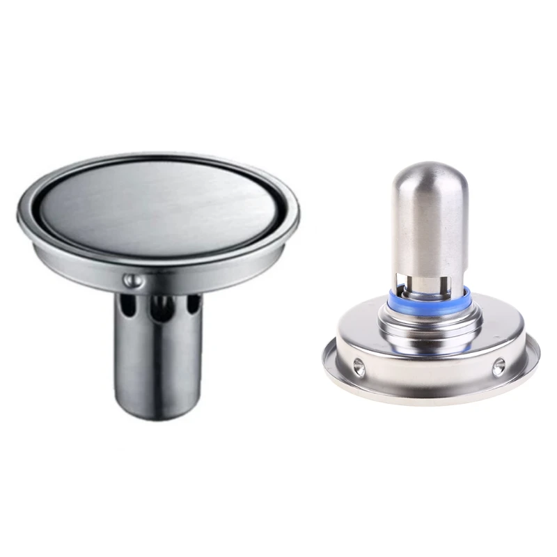 

Stainless Steel Invisible Drain Plug Cover Sink Water Filter Bathroom Strainer