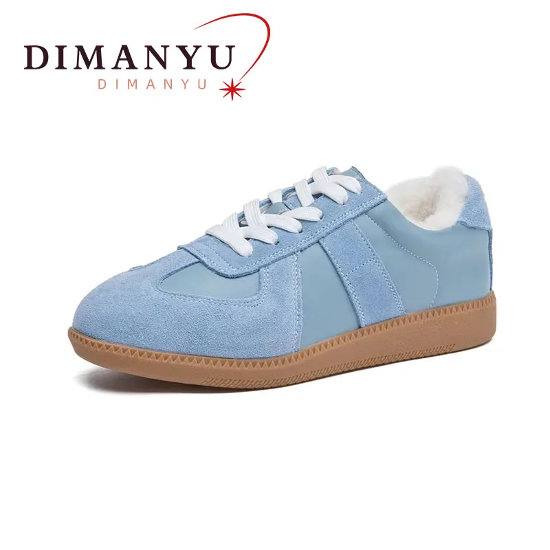 DIMANYU женские тренировочные туфли из натуральной кожи новинка 2024 на плоской