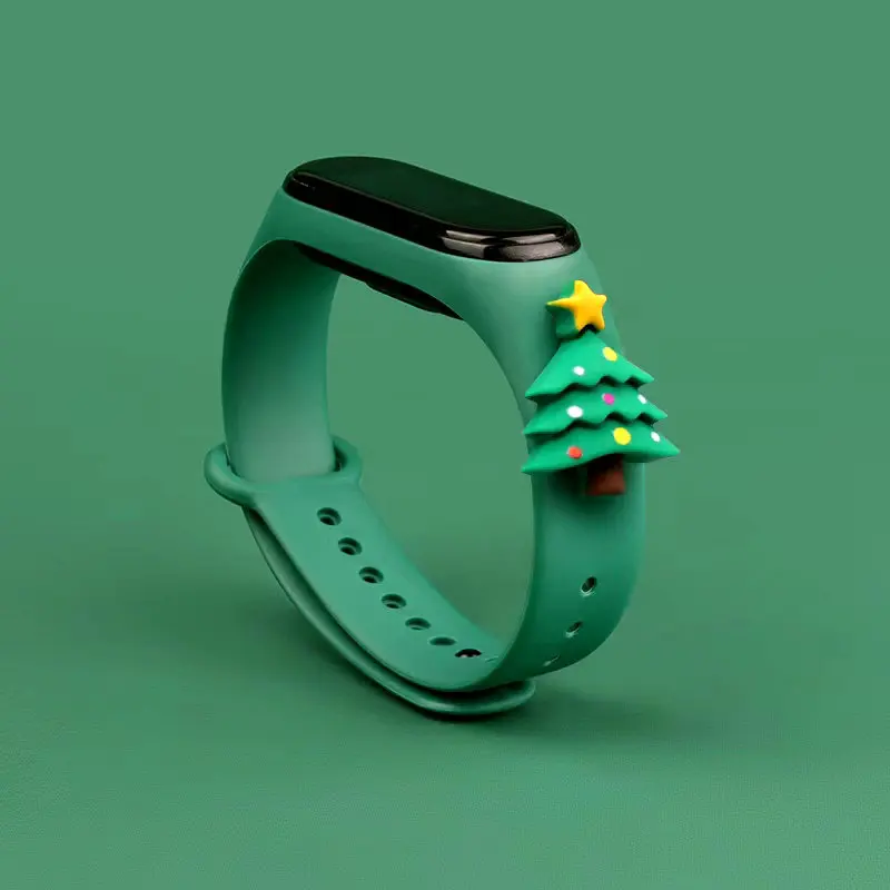 

Ремешок силиконовый для Mi Band 7 6 5 4 3, мультяшный Браслет Для Xiaomi с куклой, умный спортивный фитнес-браслет