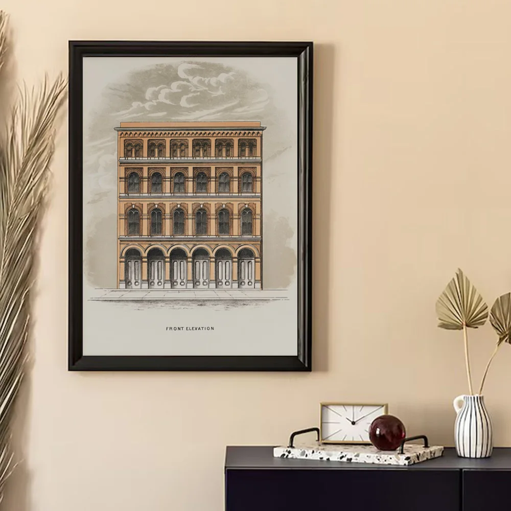 Винтажный чернильный постер для рисования на холсте