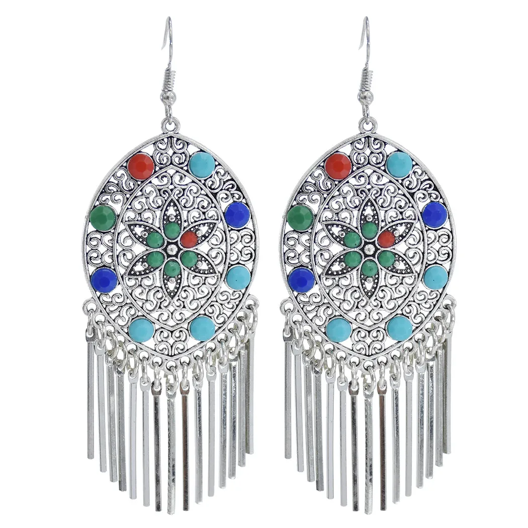 Европейские и ретро этнические серьги модные индивидуальные праздничные