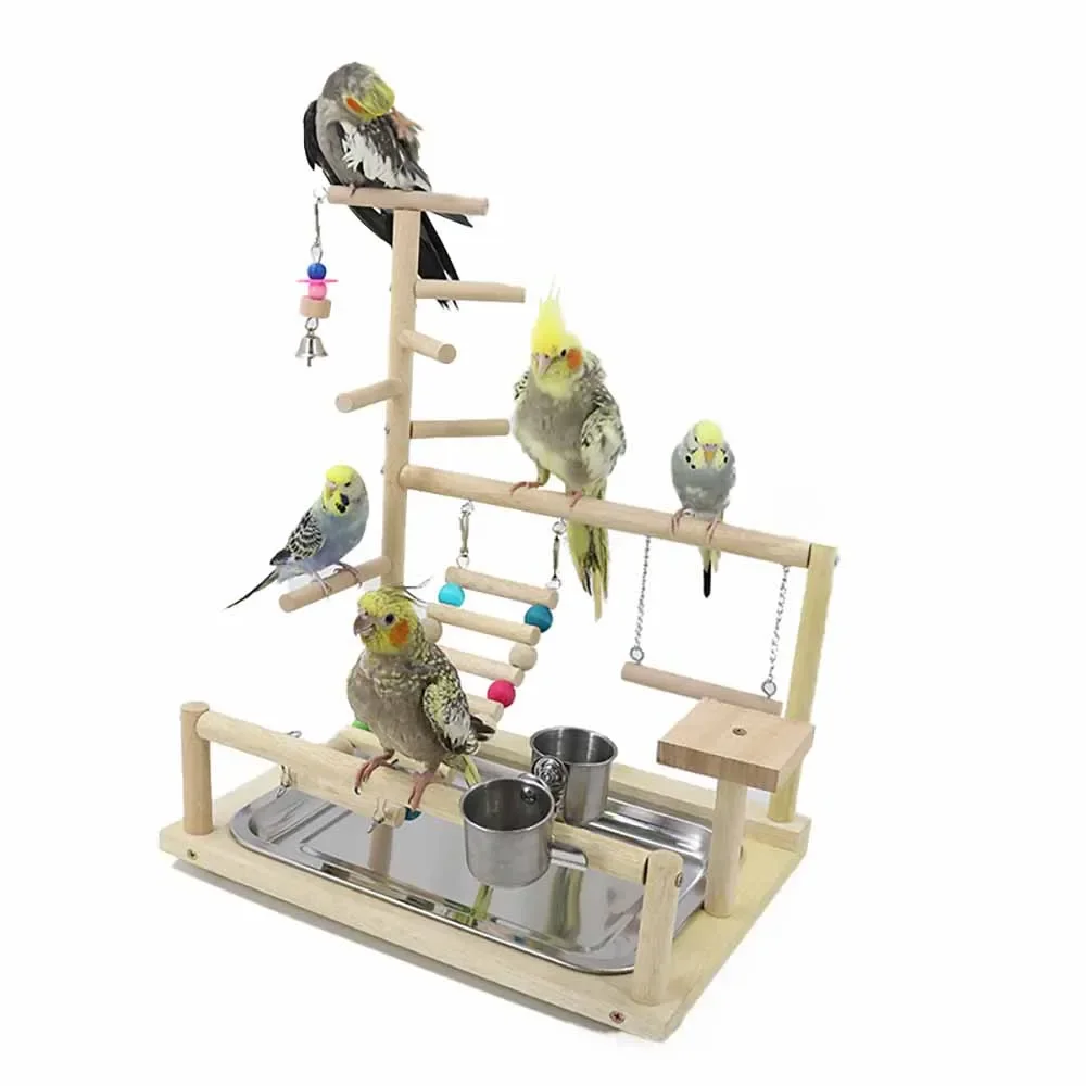

Bird Perch Stand Toys Parrots Playstand Exercise Play Gym Feeder Exercise Activity Center For Bird Toy Parrot Conure C