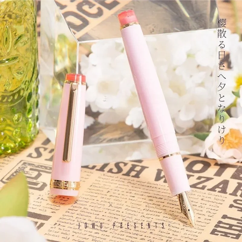 Горячая новинка: Роскошная перьевая ручка PENT MANYO Sakura Bloom Pink JOWO из смолы с золотым клипом, лимитированная серия, деловая канцелярия, подарок для письма (art.: 3920dc9eeef27) - 3920dc9eeef27