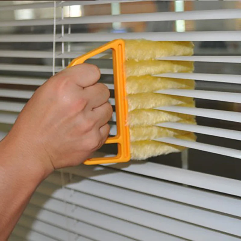 

Useful Microfiber Window Cleaning Brush Air Conditioner Duster Cleaner Washable Venetian Blind Blade Cleaning Cloth