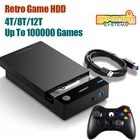 Внешний жесткий диск 4T8T12 ТБ для ПК с 100000 + играми для PSPS3PS2WIIPS1N64SS