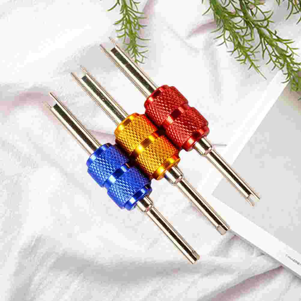 

3 Pcs Trucks Core Wrench Double Head Inner Tube Tyre Repair Kit Nozzle Key Bikes