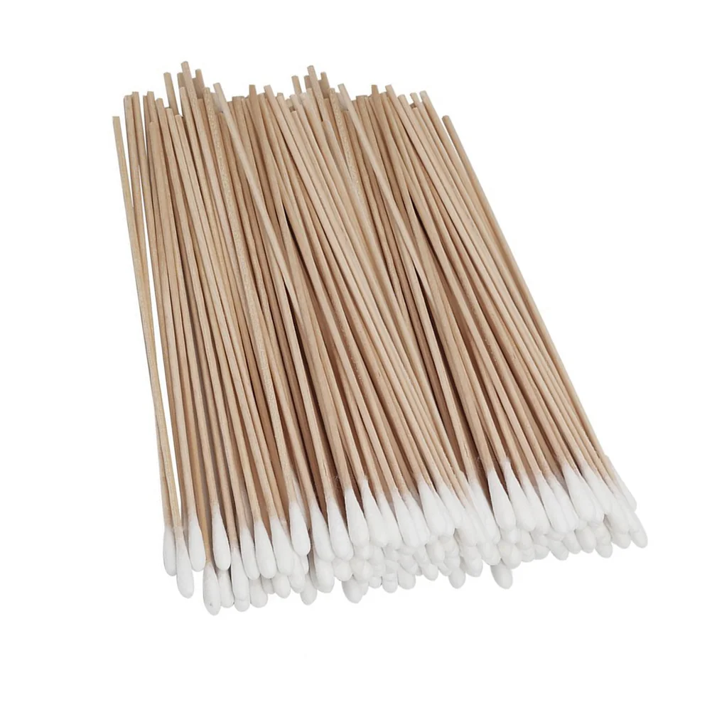 

500Pcs Cotton Swabs Cotton Swabs Iodine Swabs Iodine Disinfected Cotton Swabs for Outdoor Travel Supplies