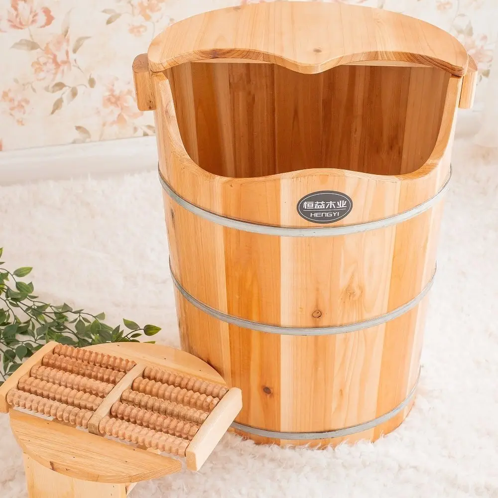 45 см утолщенное деревянное ведро для замачивания ног с крышкой ванны ванна