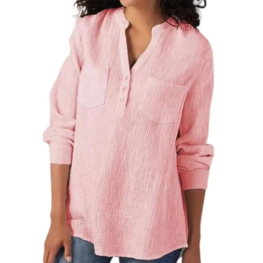 Женская рубашка привлекательная супермягкая хлопковая льняная женская блузка