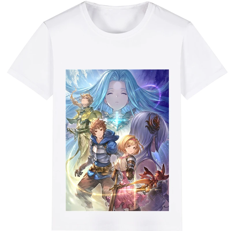 

Granblue Fantasy Gran Lyria Cosplay Costume Adult Kids Child Short Sleeve T-shirt T shirt
