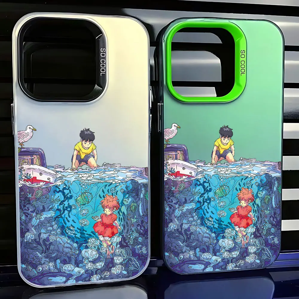 Anime Phone Case for P-Ponyos on the CliffS Xiaomi Mi 14T 14 13 12 12T 11 Lite Poco X6 F6 F5 X5 F4 F3 X3 GT Pro 4G 5G Back Cover