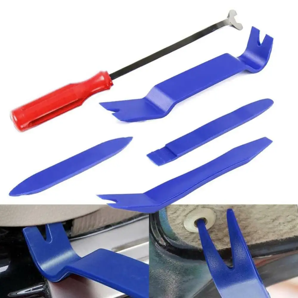 

2023 Car Door Clip Panel Trim Removal Tools Kits Plastic Auto Interior Audio Video Navigation Dashboard Seesaw Repairing Tool