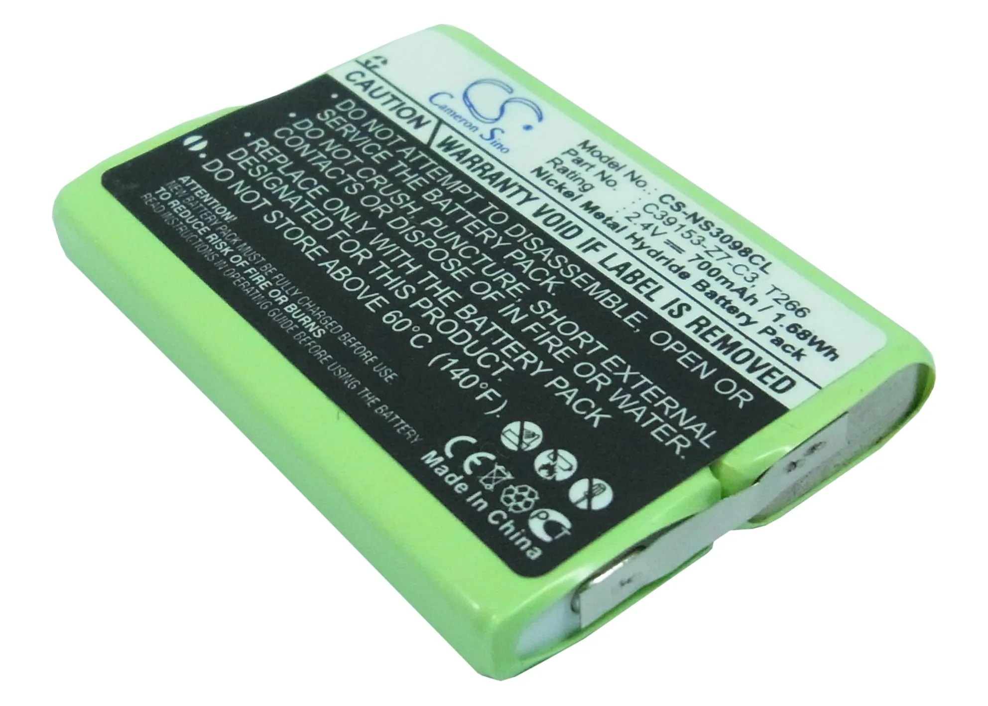 

Cameron Sino Cordless Phone Replacement Ni-MH Battery 700mAh For BC101590 Siemens Free Tools