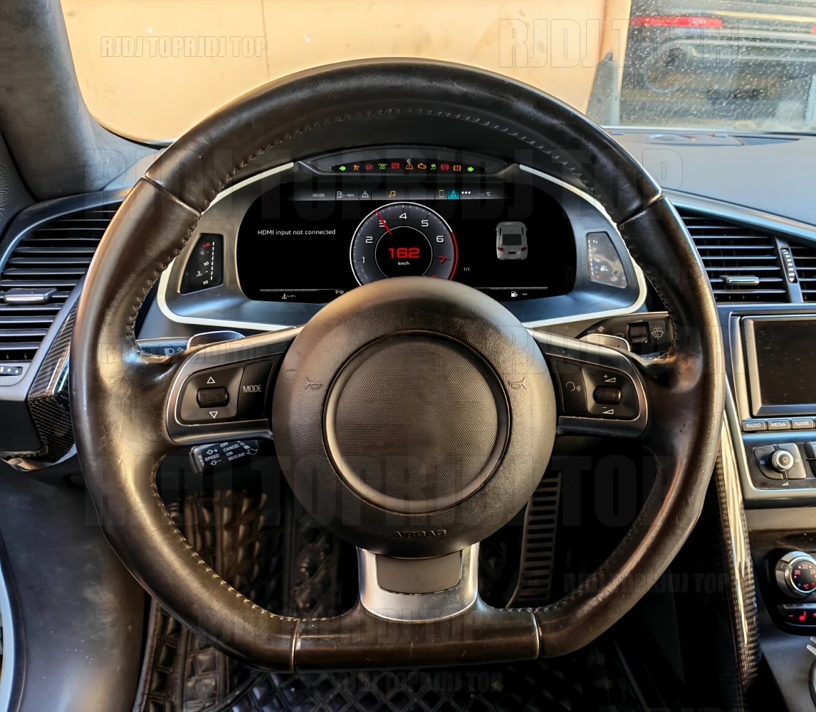 Фото 12,3-дюймовый цифровой приборный щиток с LCD-дисплеем для Audi R8 2007-2015, виртуальная панель приборов, установка Plug and Play, спидометр, панель приборной панели автомобиля. №2