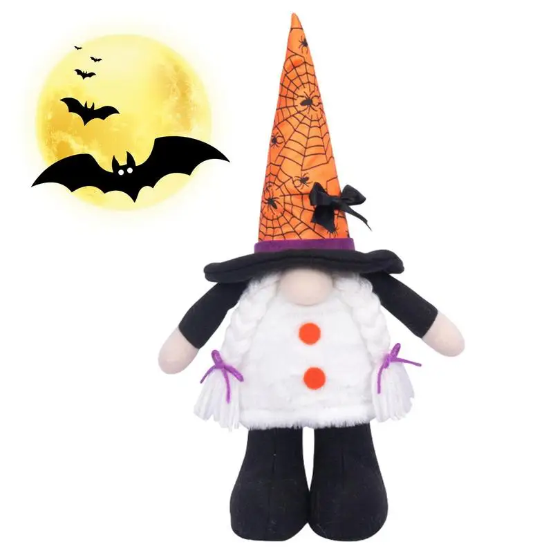 

Halloween Gnome Doll Halloween Gnomes Decorations Halloween Gnome Plush Faceless Doll With Spider Hat Gnomes Dolls Ornaments