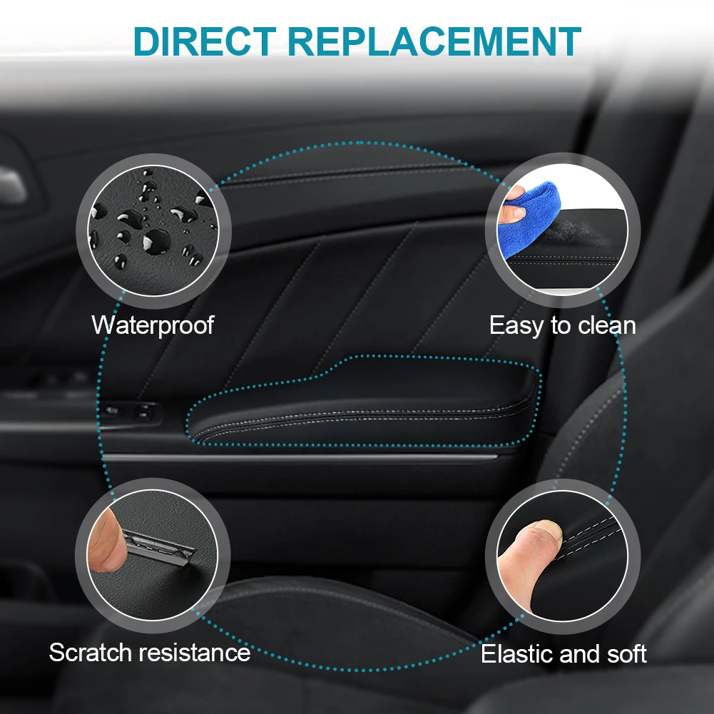 wa wewnętrzna klamka drzwi samochodu po stronie kierowcy do Dodge Charger Chrysler 300 2011-2023 Podłokietnik wewnętrznych pasażera 1WK36DX9-AB