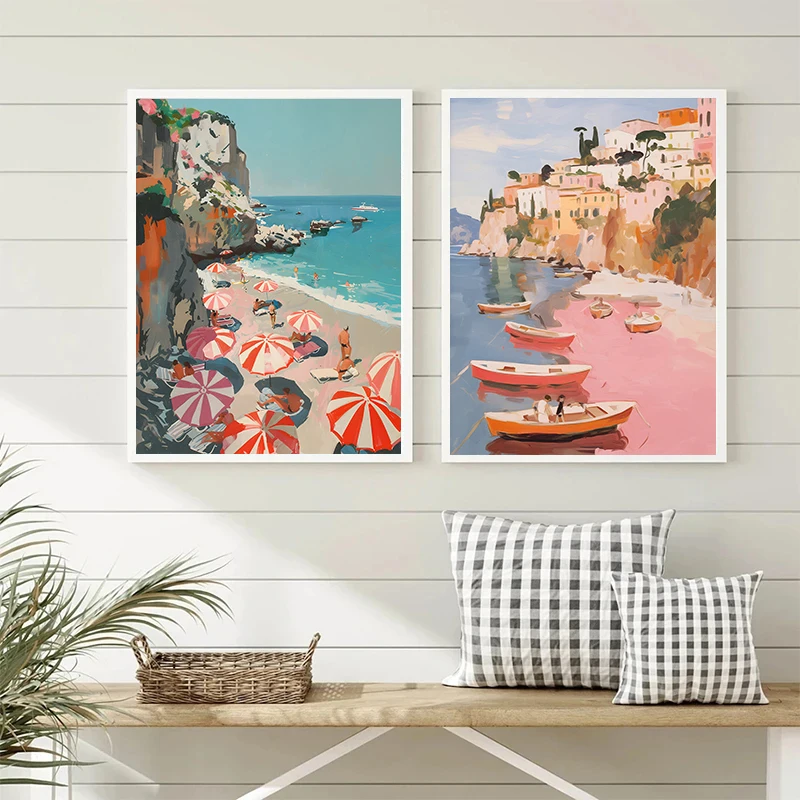 Современный красочный город Тайланд храм Чикаго постеры для путешествий и