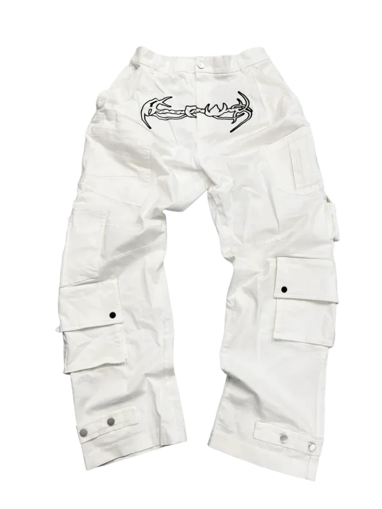 

Y2K комбинезоны американские ретро хип-хоп готические свободные прямые брюки женские Harajuku панк повседневные брюки Джокер с широкими штанинами уличная одежда