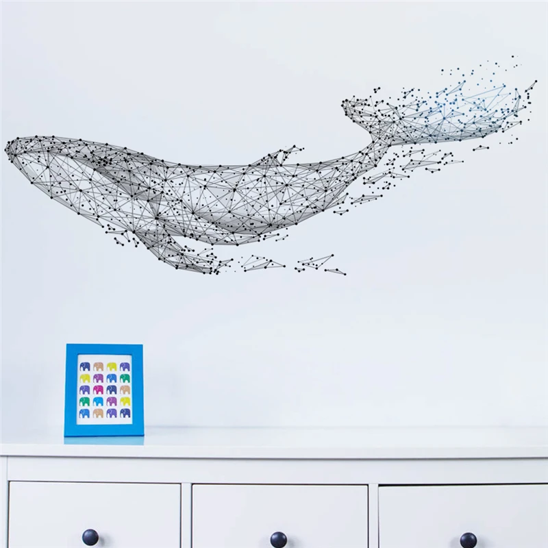 

Настенные наклейки DEOWUU с рисунком кита