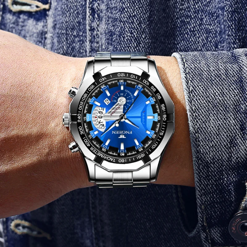 2023 Top Brand Luxury Watch Fashion Casual Military Quartz Sports Wristwatch Full Steel Waterproof Men's Clock Relogio Masculino