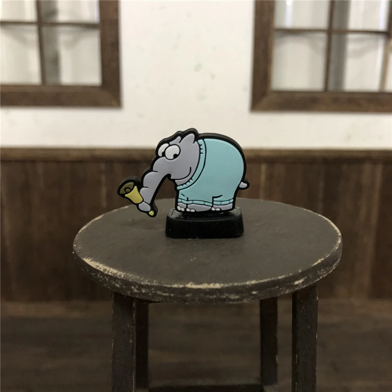 

8cm German cartoon ottifanten elephant Action figure doll PVC collection sammel model toy