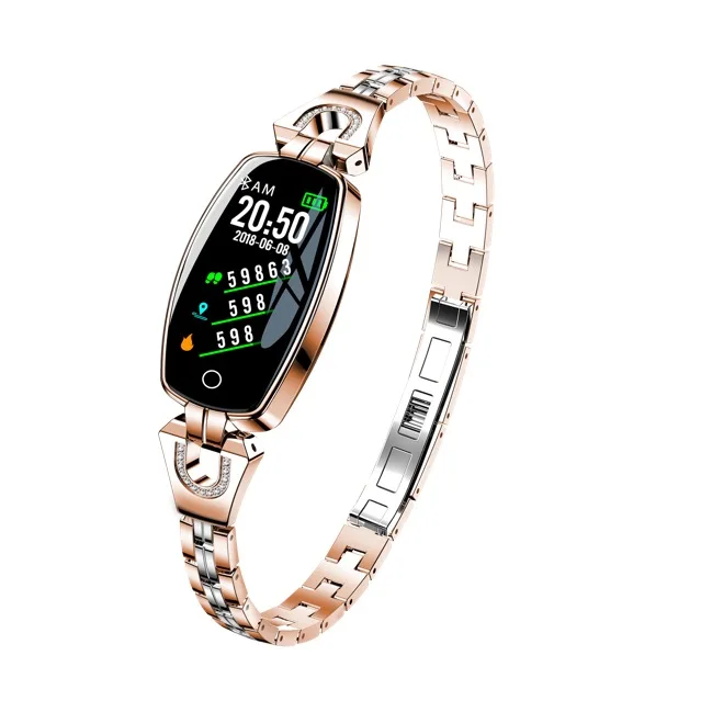 

Smart watch women fashion lady sport fitness IP67 waterproof blood pressure heart rate weather sleep monitor smartWatch H8