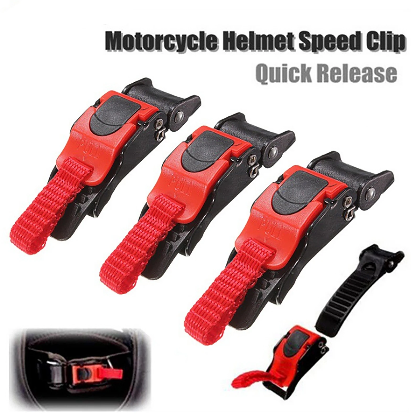 

Motorbike Chin Strap Quick Release Buckle Motorcycle Helm Buckle Sturdy Pull Buckle for Universal Helm Chin Strap