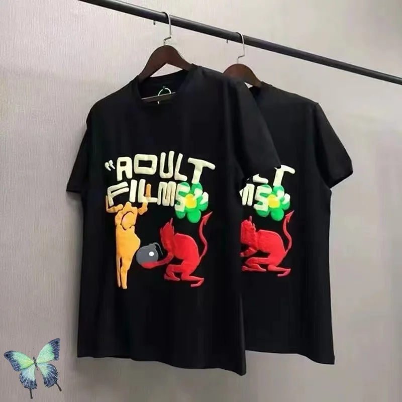 

Funny Pattern Print 3D Foam Logo High Quality Oversize Travis Scott T-shirt