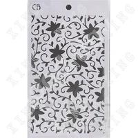hot sale new arrival corinth flower diy drawing template painting scrapbooking paper card embossing album decorative craft
