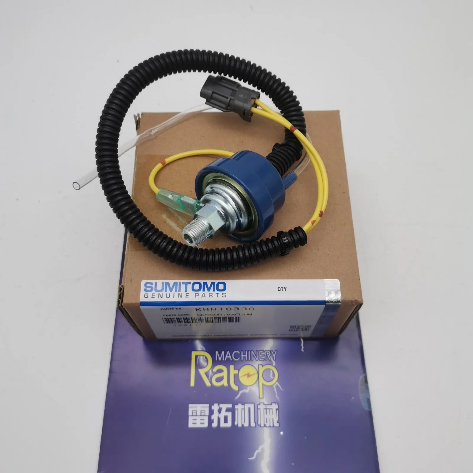 Оригинальные детали экскаватора датчик вакуума KHH10330 для CX130B CX130C CX130D CX210B CX350B CX470B