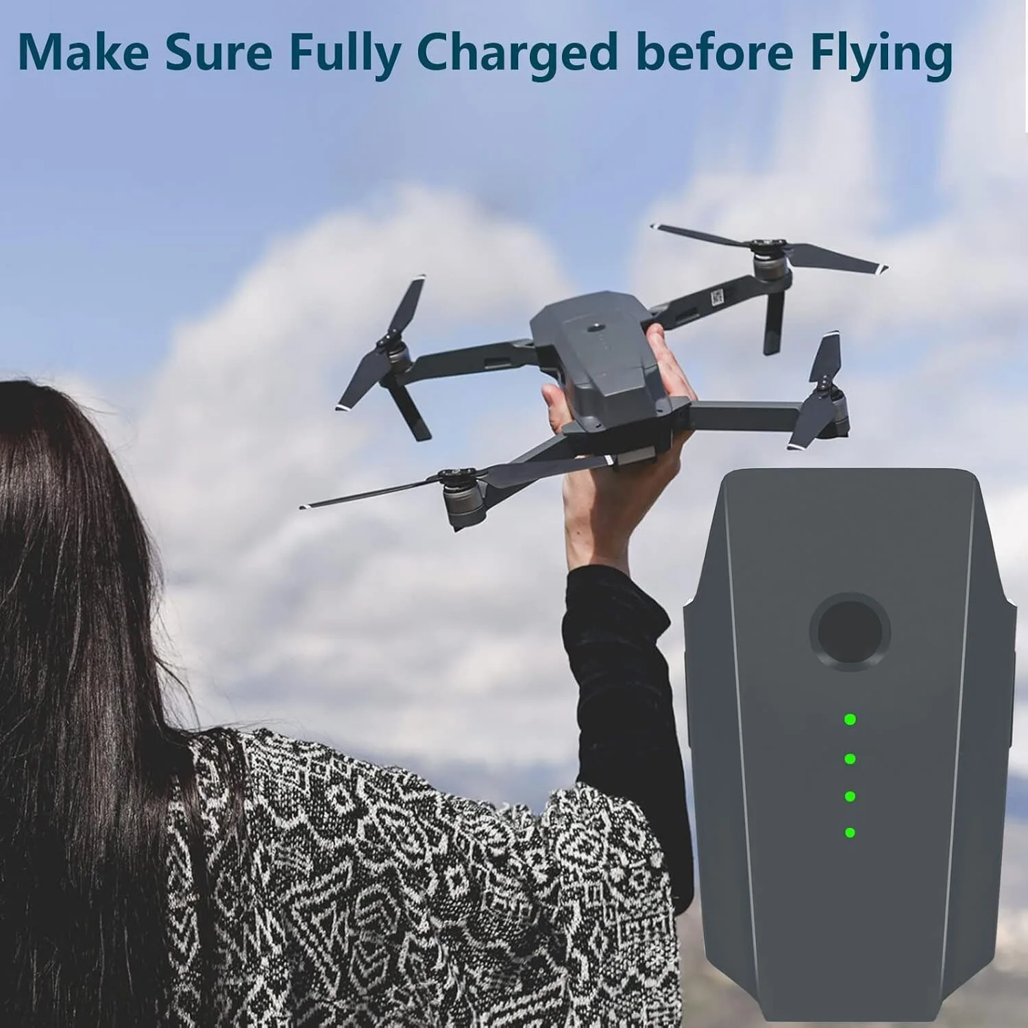 Для аккумулятора Mavic Pro 3830 мАч, время полета 27 минут, совместимого с интеллектуальными аксессуарами для летных аккумуляторов серии Mavic Pro (art.: 3920ccf4dbca8) - 3920ccf4dbca8