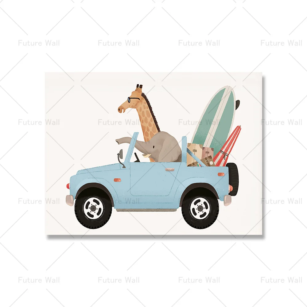 

Картина на холсте Животные Сафари Детская комната