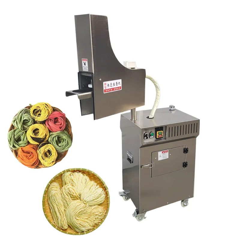 

Commercial Automatic Hand-Pulled Ramen Machine Stainless Steel Vertical Imitation Handmade Noodle Making Machine With 3 Molds