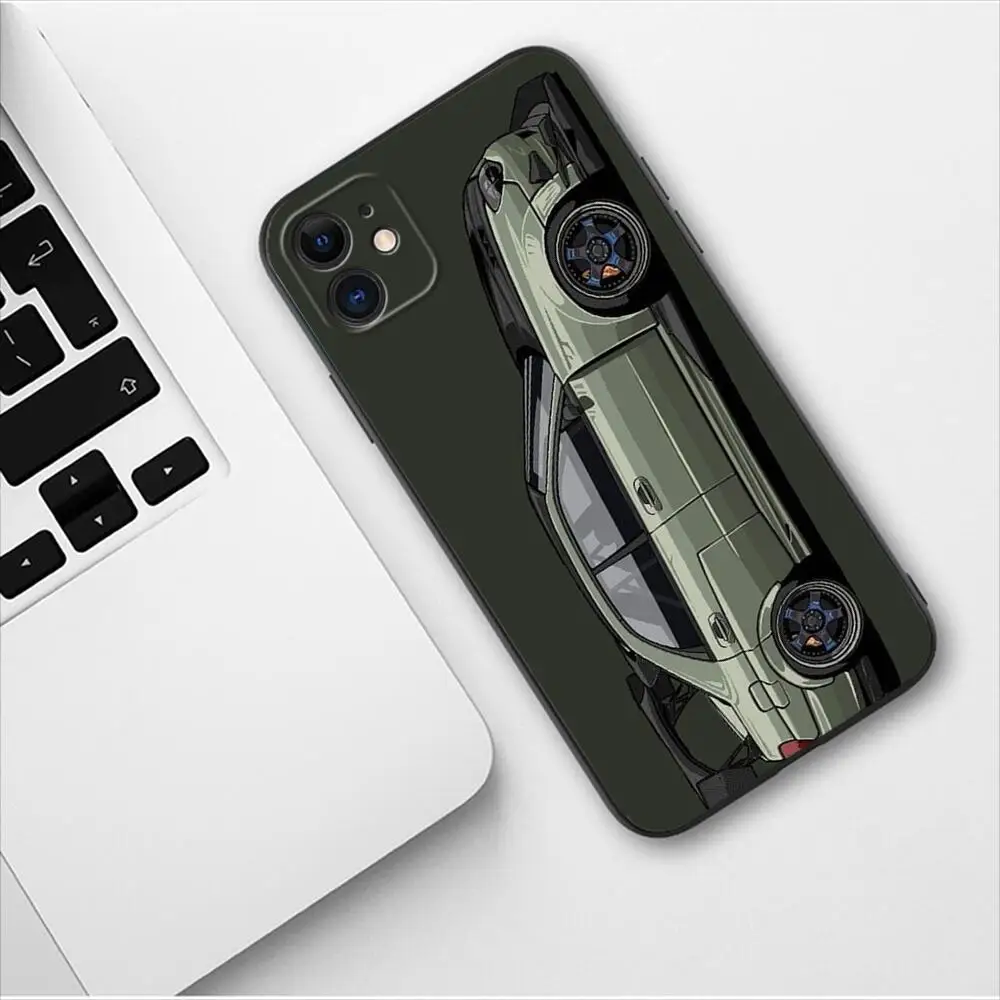 Japan JDM Nissan Sports Car Phone Case For Apple IPhone 13 12 11 14 Pro Max Mini SE XR X XS  Max 6 6S 8 7 plus TPU Fashion Cover